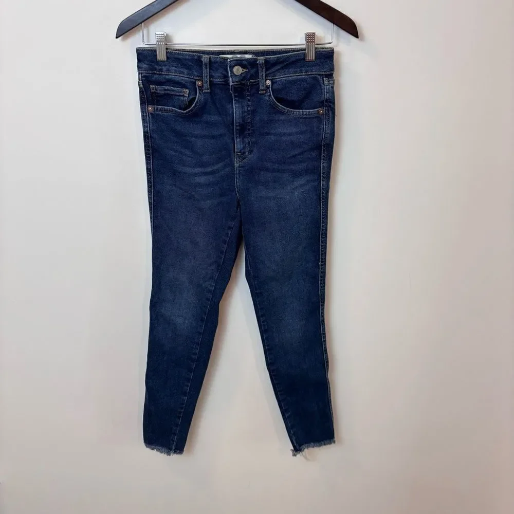 Free People, We the Free, High Rise Dark Wash Skinny Jeans Size 28 OB893288